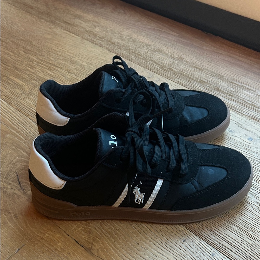 Polo by Ralph Lauren Black and White Sneakers